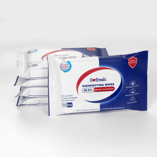 Toallitas de manos antibacterianas desechables de fábrica OEM para la limpieza y desinfección