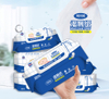 Etiqueta privada 80pcs papel higiénico húmedo freusable Toallitas húmedas sanitarias personales para la limpieza del hogar