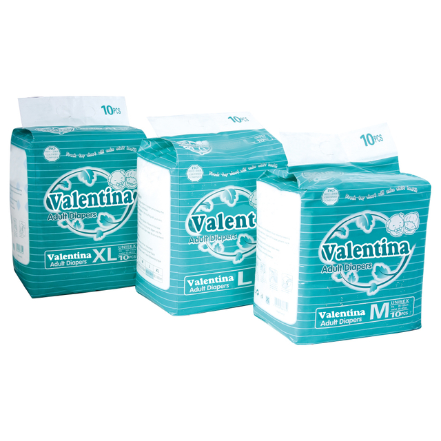 Precio de venta directa de fábrica Súper seco Aprendible Desechable Desechable Día de pañales de gran tamaño de tamaño grande para adultos