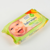60 piezas Pure Organic Natural Water Natural Algodón Touch de algodón Baby Toallitas