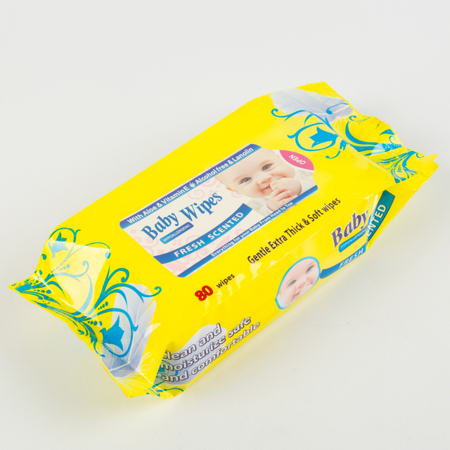 Etiqueta privada desechable de alta calidad algodón ultra suave no tejido al por mayor de limpieza de bebés toallitas húmedas