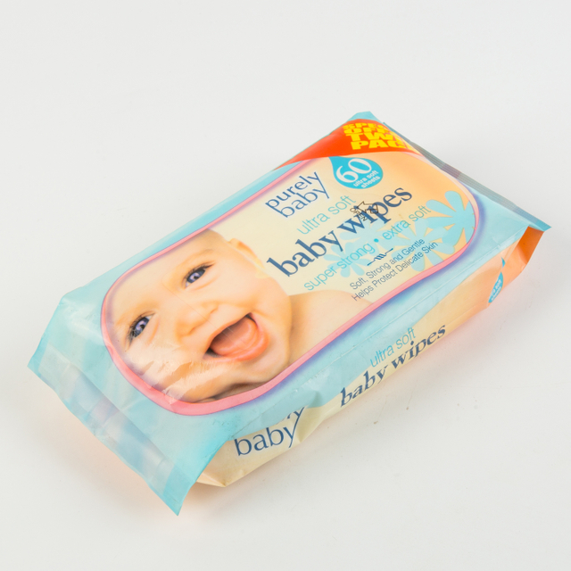 Buena calidad de 60 pcs toallitas para bebés perfumados y suaves precio de fábrica tejidos húmedos para bebés 