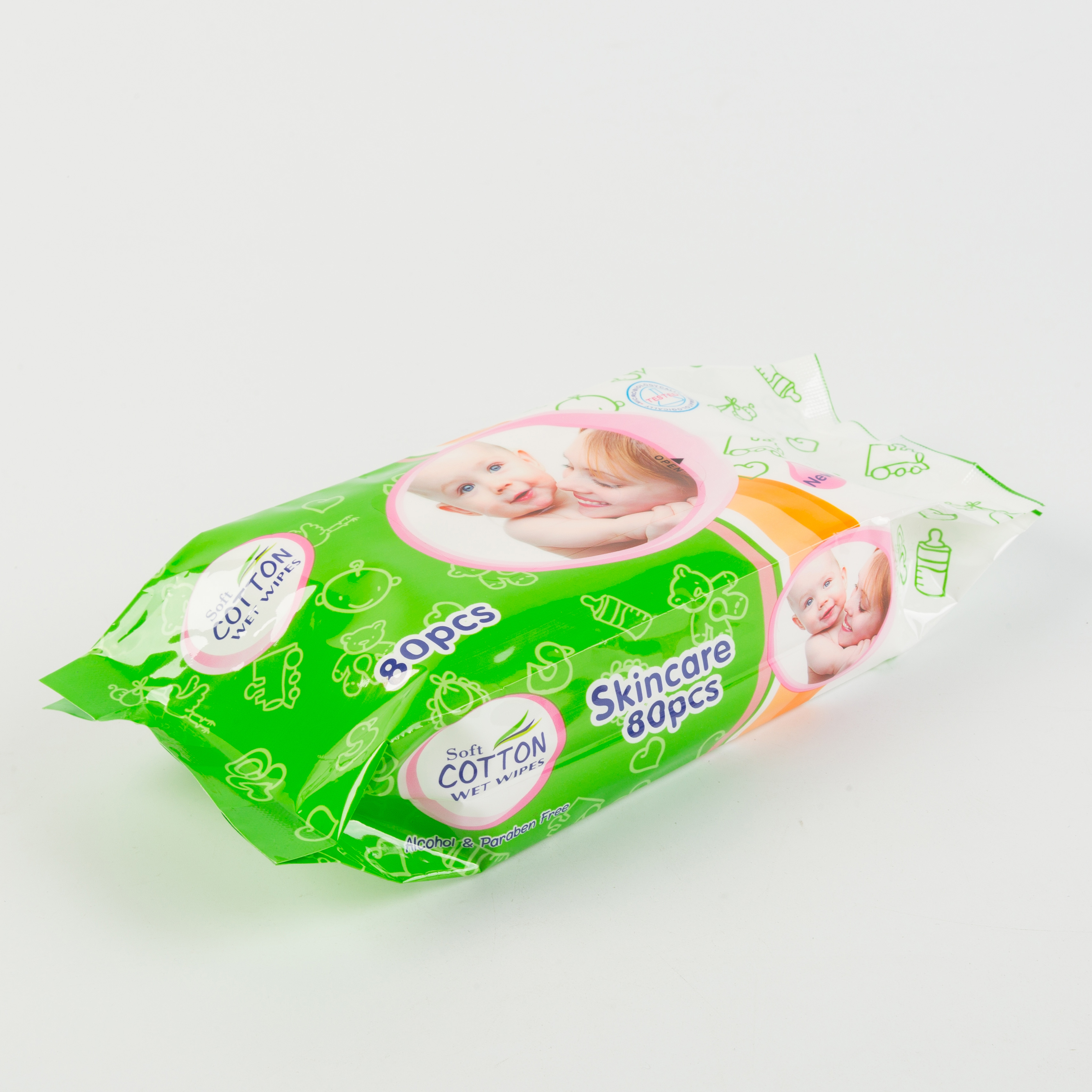 Toallitas de bebé de algodón natural de bambú biodegradable desechable tela no tejida, toallitas húmedas para el hogar lavable