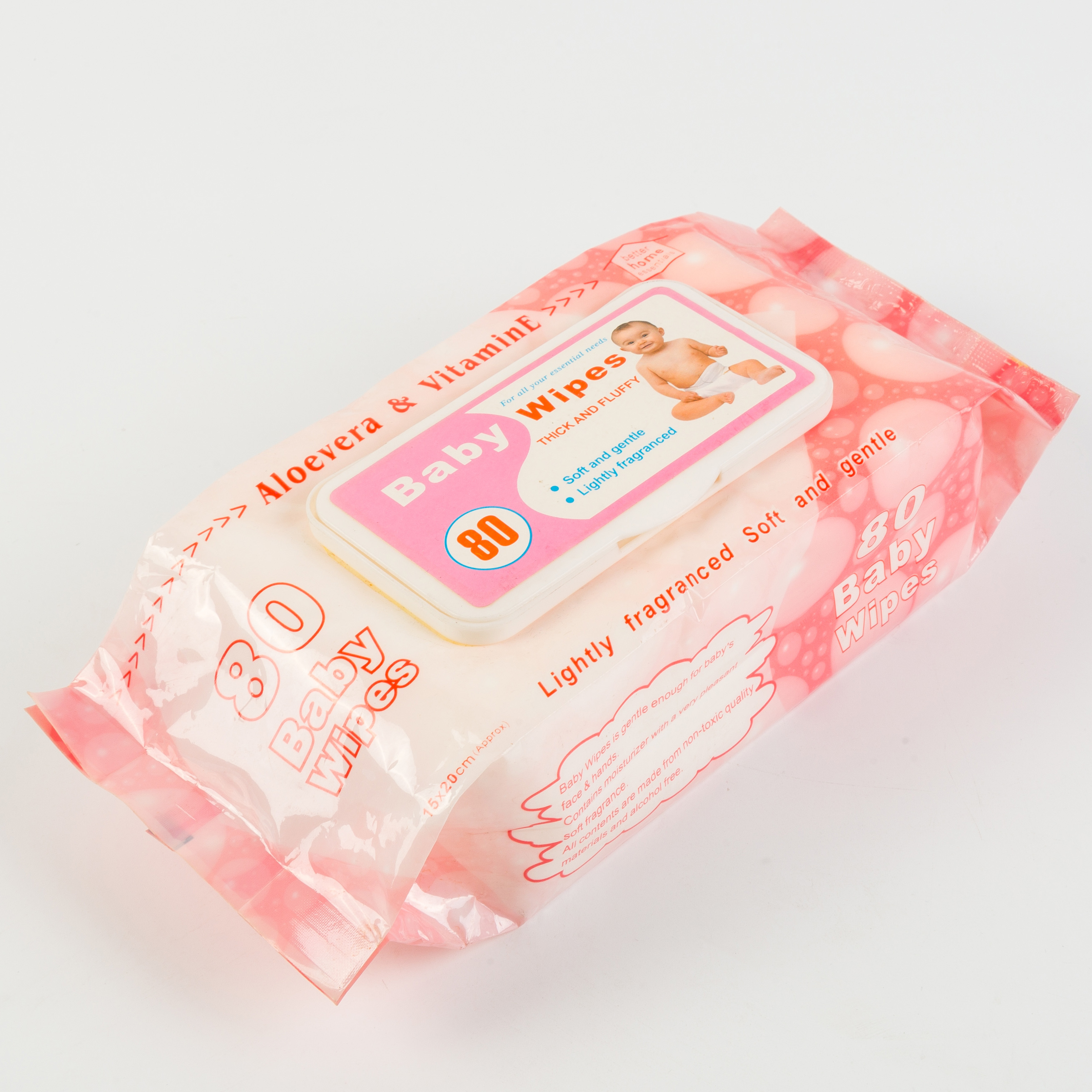 Venta caliente al por mayor Hot Baby Baby Cleaning Wipes Fragancia natural Toallitas húmedas Big para bebé