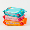 Personalización de OEM/ODM Professional Biodegradable Fabric de bambú 80 PCS Cuidado de la piel Bebé Wipes húmedos