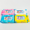 Alta calidad 80pcs tela no tejida limpieza para bebés toallitas puro agua personalizada logo privado hogar